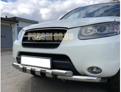 Защита переднего бампера G d60/60 для Hyundai Santa Fe (2006-2010)