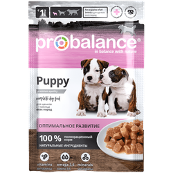 Probalance (Пробаланс) влажный корм (пауч) для щенков и кормящих собак 85 г