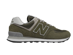 New Balance 574 Olive (Экозамша) фото