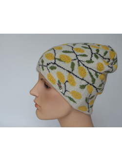Шапка Vizio 1032 белая с лимонами