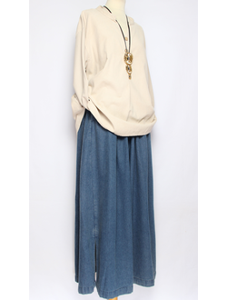 Рубашка вельветовая "СТОЙКА ПУГОВИЦЫ" серая р.46-52