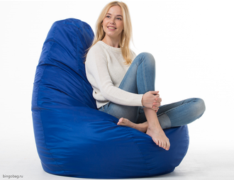 Кресло-мешок синее (плащёвка)