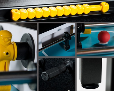 Настольный футбол (кикер) «Marsel» (144x76x90см, черный)