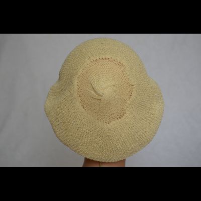 Желтый берет женский вязаный Vizio Италия 6625 весна - осень