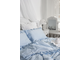 Постельный комплект с оборками "голубой"