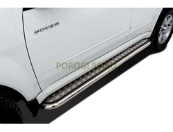 Пороги с накладным листом d53 для Great wall Hover H3 (2009-2013, 2014-...)