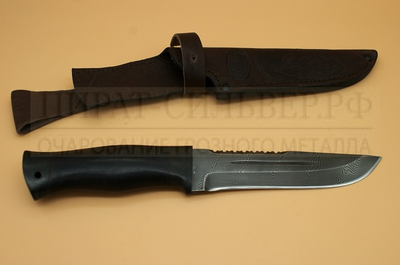 Нож "Н55" черный дамаск  ЗЗОСС  Златоуст