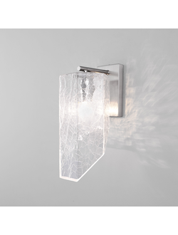 Настенный светильник с плафоном из фактурного стекла 381/1