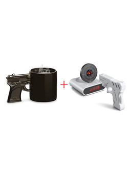 Будильник с пистолетом