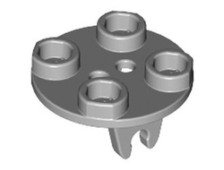 Plate, Round 2 x 2 Thin with Wheel Holder, Light Bluish Gray (2655 / 4211373 / 6152344)