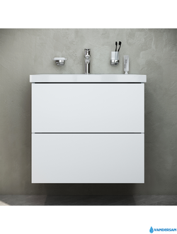 Тумба с раковиной AM.PM Gem 60, подвесная, 2 ящика, цвет белый