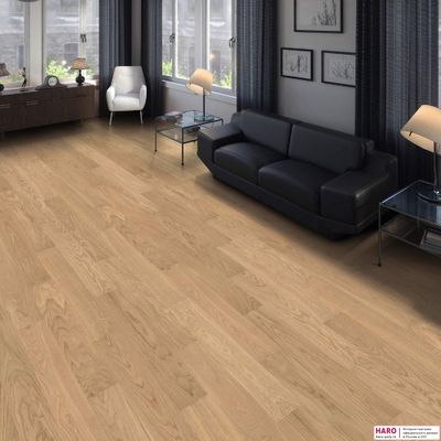 Инженерная доска Haro Prestige Дуб Светлый Белый 540150 лак