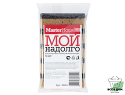 Губка д/посуды поролон/абразив "МОИ Надолго" 5шт/уп 60454