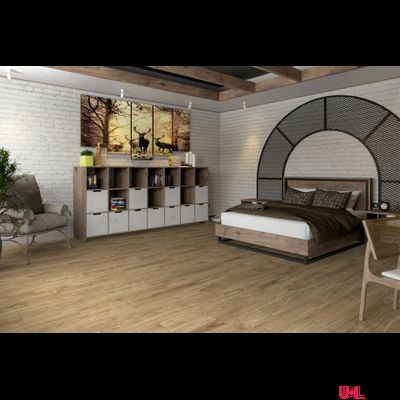 SPC ламинат Damy Floor Family Орех Европейский / European Walnut 0036-2 43 класс толщина 4.0 мм с фаской замковый 2.635 м2