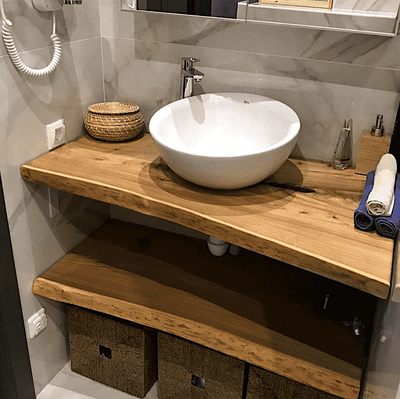 столешница под раковину, столешница под раковину из дерева, стол река под раковину, стол для раковин