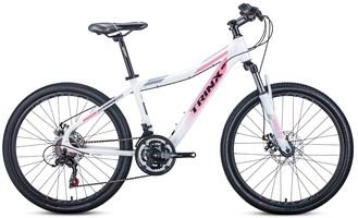 Подростковый велосипед Trinx N 104 бело-розово-серый, рама 15