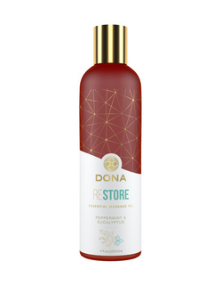 Массажное масло Dona с ароматом перечной мяты и эвкалипта