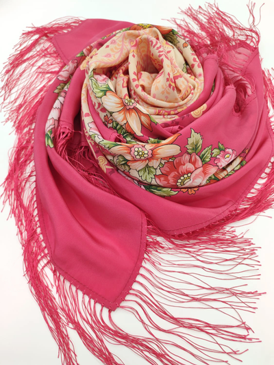 Павловопосадский платок Золотая карусель 1630-5