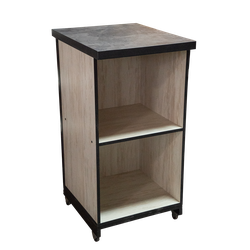 (ЮНИ0300) Прилавок рабочий  "UNIVERSAL" с полкой, выкатной