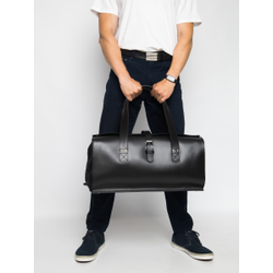 Кожаная дорожная сумка Gavardo Premium black (арт. 
4043-51)