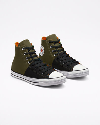 Кеды Converse Chuck Taylor All Star Court Reimagined черные с зеленым