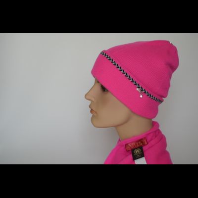 Вязаная шапка из кашемира с отворотом Vizio Италия