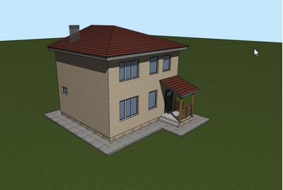 Двухэтажный дом с двумя спальнями 85м² (S53)