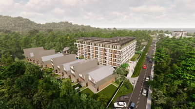 ЖК премиум-класса в одном из самых перспективных пригородов Батуми - Чакви. В продаже квартиры в 6-и этажном доме и 2-х, 3-х этажные таунхаусы