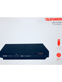 DVD CD MP3 проигрыватель Telefunken TF-DVD5019 с USB