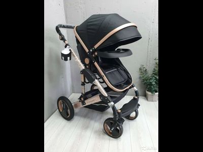 Детская коляска 2 в 1 Wisesonle Черный