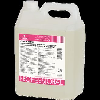 Prosept Cooky White Ph12.5 конц. 5л   Ср-во для мытья и отбеливания посуды с дез. эф.