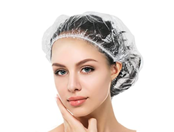 Hotel Shower Cap   საშხაპე  ქუდი გამჭირვალე და ფერადი