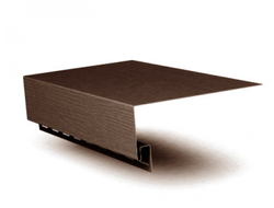 Планка приоконная широкая Grand Line ЯФАСАД 7/8'' 3,0х0,23 темный дуб