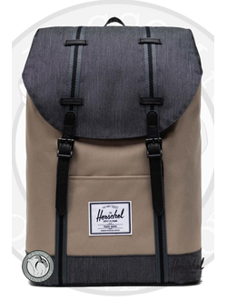 Herschel Retreat Timberwolf/Black Denim в магазине Bagcom