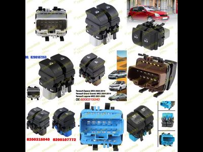 Кнопки переключателя стеклоподъемника для Renault