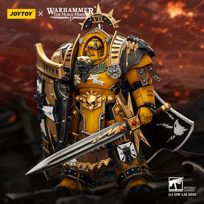 Претор Имперских Кулаков в броне Тартарос (Warhammer Horus Heresy) - КОЛЛЕКЦИОННАЯ ФИГУРКА 1/18 Imperial Fists Legion Praetor in Tartaros Terminator Armour  (JT03295) - JOYTOY