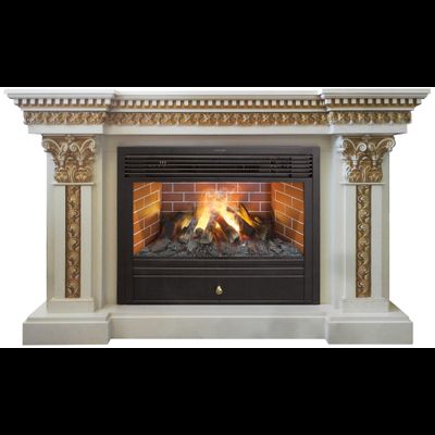 Электрокамин Бавария WT с очагом 3D Novara 26