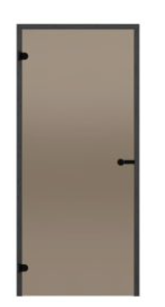 HARVIA Двери стеклянные 8/19 Black Line коробка сосна, бронза D81901BL купить в Симферополе