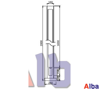 Садовый фонарь Flesh 2m
