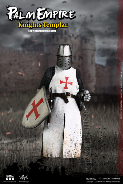 Тамплиер - Коллекционная фигурка 1/12 POCKET EMPIRES - TEMPLAR KNIGHT (PE002) - COOMODEL
