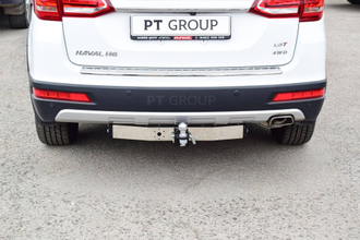 Фаркоп PT Group съемный квадрат c накладкой из нерж. для Haval H6 с 2014 -. Артикул 17011501