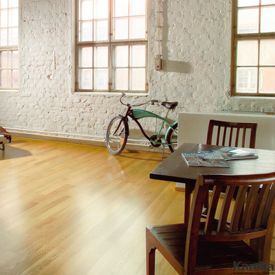 Паркетная доска Karelia Дуб Natur 3S 3-полосная матовый лак 2G без фаски толщина 14 мм 3.41 м2