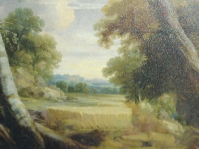 Картина на стене, вблизи