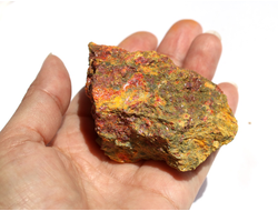 Аурипигмент, Реальгар, коллекционный образец (77*55*45 мм, 263 г) №6418