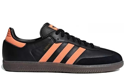 Adidas Samba Black Orange Leather