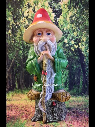 ДОМОВОЙ - Лесовик - охраняет дом от сглаза 63*28*26см  3,5кг  0,04м3  полистоун Россия 3889/016766