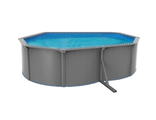 Морозоустойчивый бассейн Poolmagic Anthracite размер 6.1x3.6x1.3 м овальный Sky Basic
