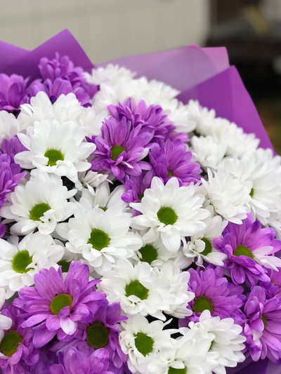 Букет из кустовых хризантем "Серенити"