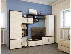 ГОСТИНАЯ ПЕКИН С ПЕНАЛОМ 2616*1785*400 (венге/лоредо)