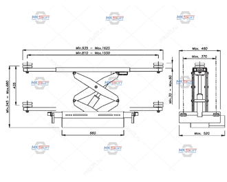 Траверса г/п 2000 кг. с ручным приводом OMA-Werther (Италия) OMA542.4